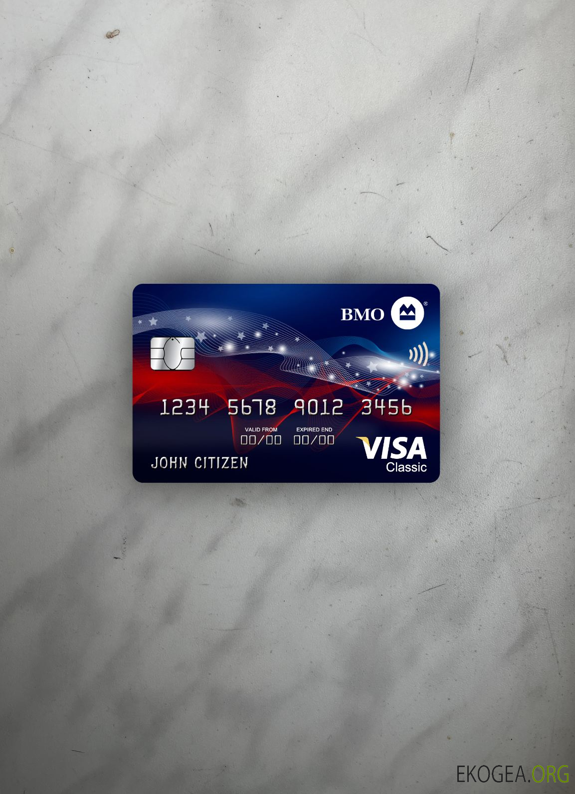 USA BMO Banque de Montréal banque visa carte classique photolook ,